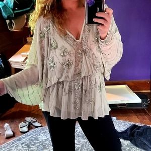 New with tags beaded asos blouse